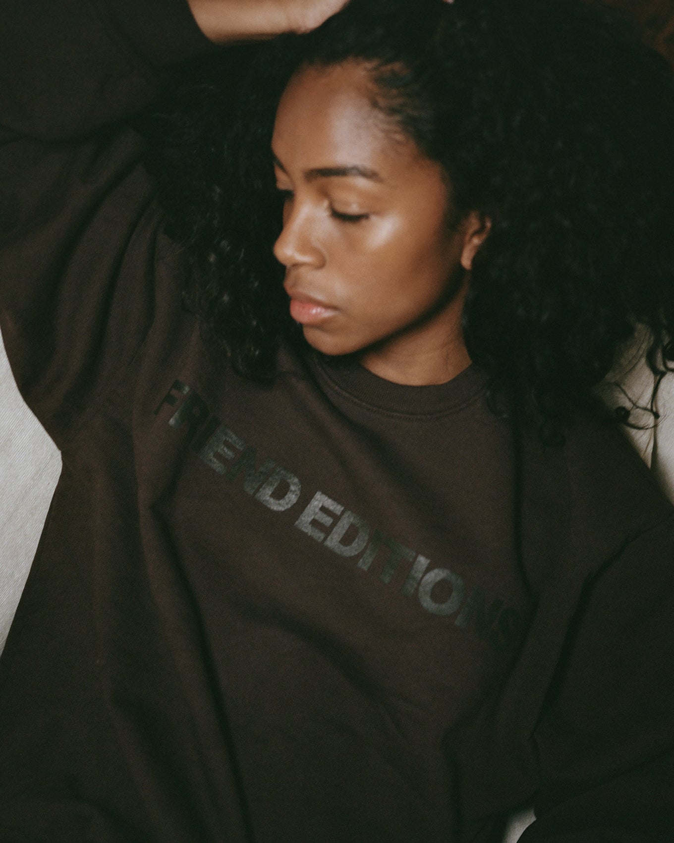 FE Monogram Sweatshirt: One Line (Brown/Brown)