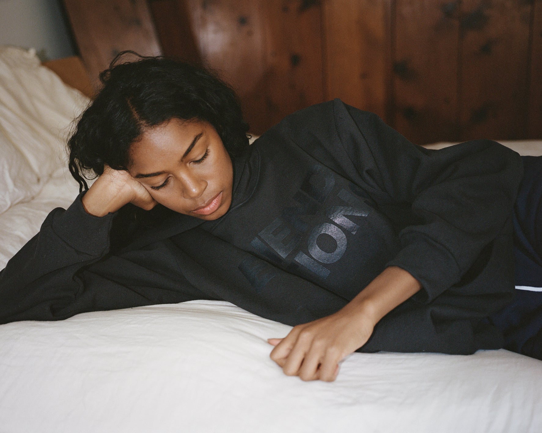 FE Monogram Hoody: Two Lines (Navy/Dark Navy)