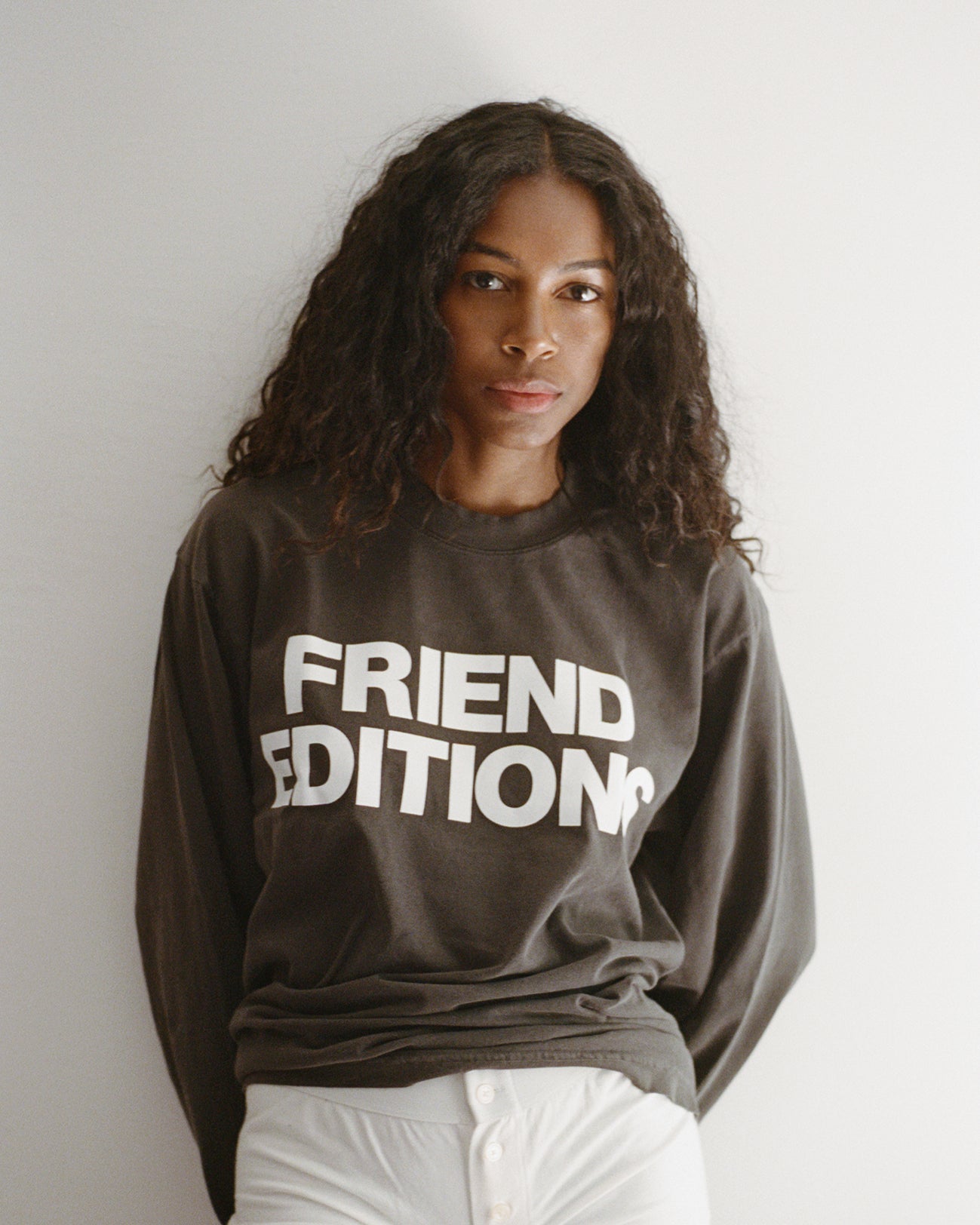 FE Monogram Tee: Two Lines (White/Vintage Black)