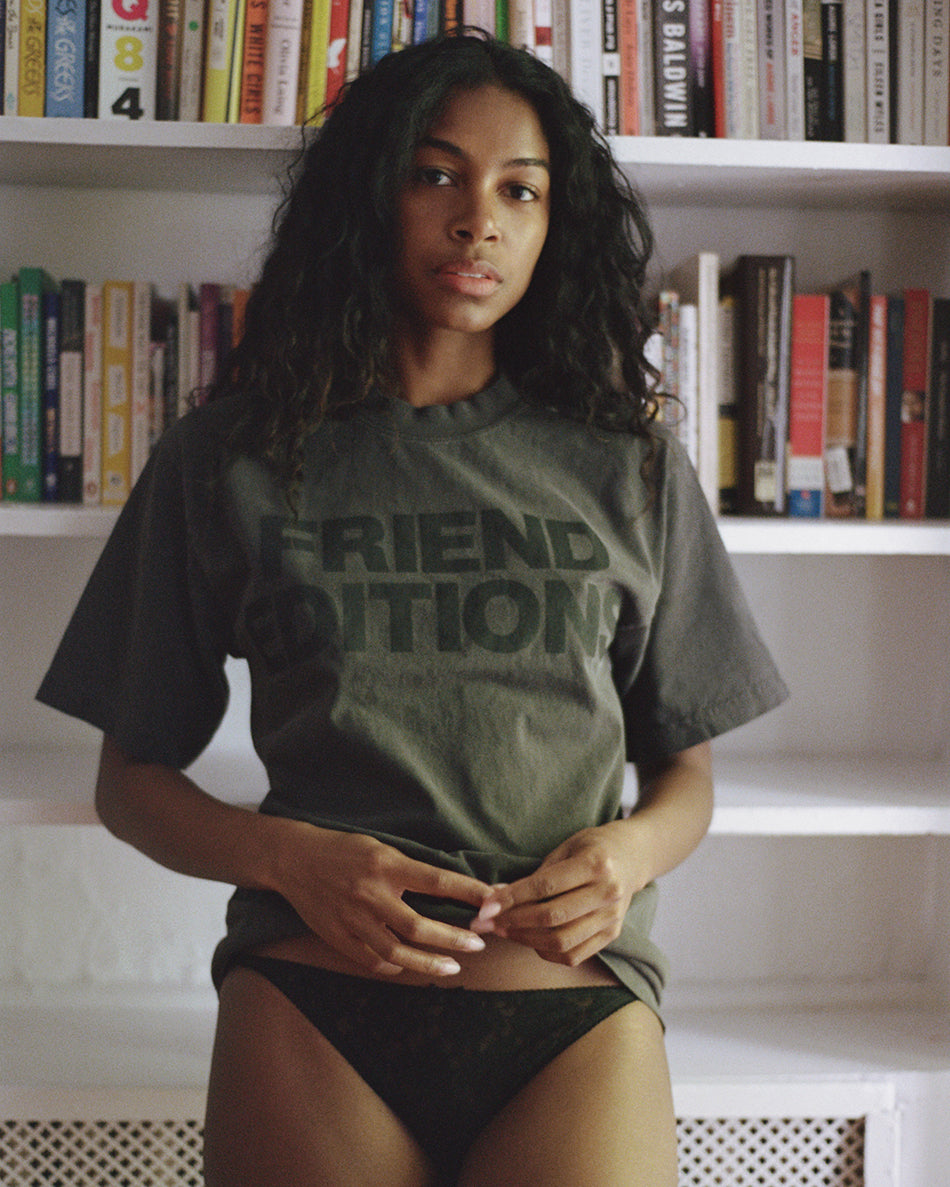 FE Monogram Tee: Two Lines (Black/Vintage Black)