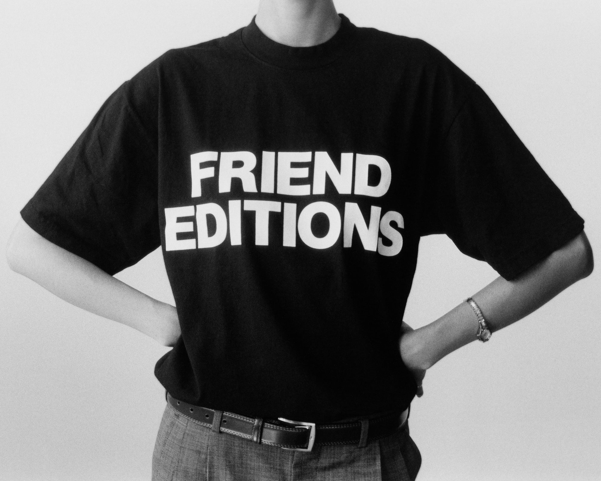 FE Monogram Tee: Two Lines (Black)