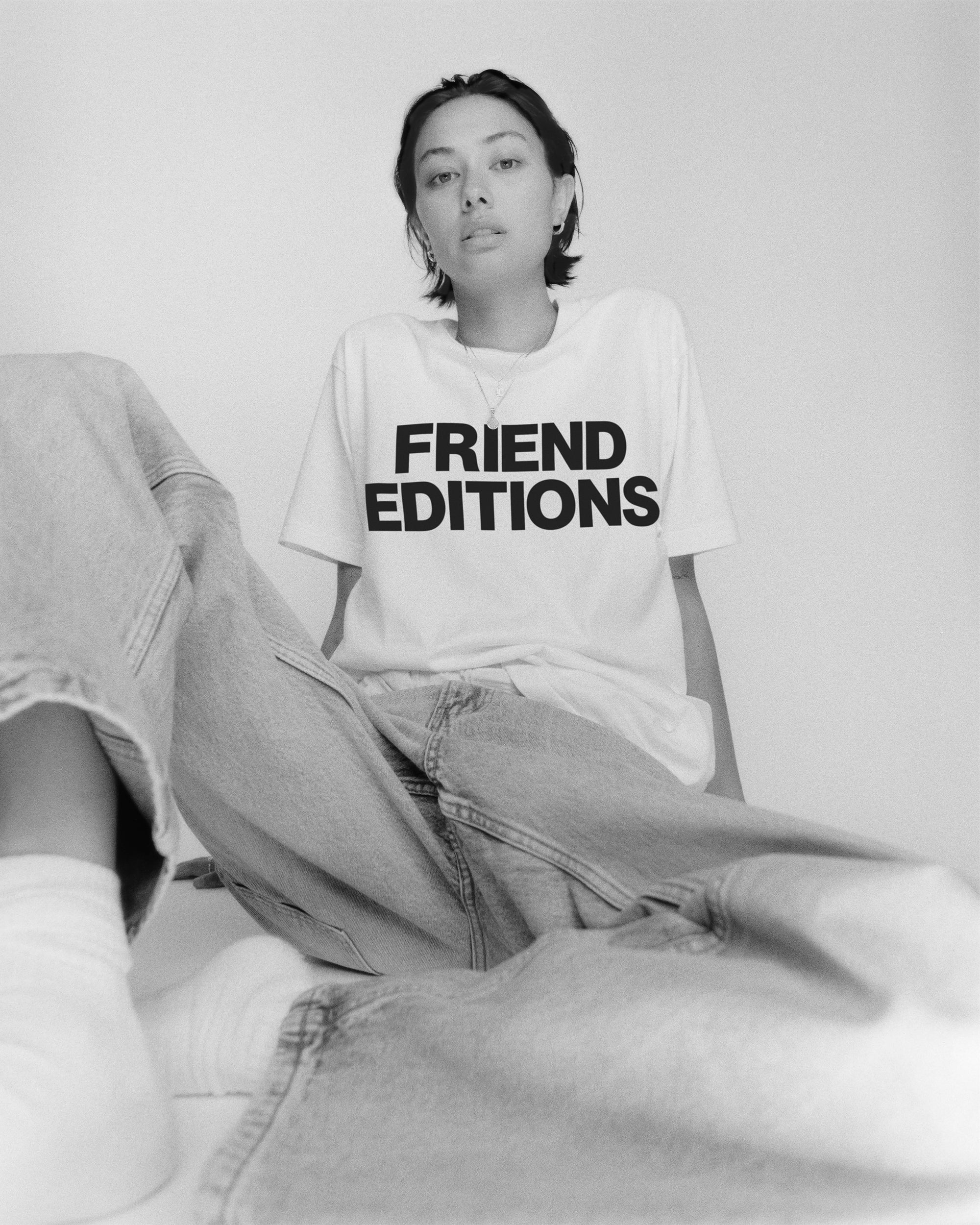 FE Monogram Tee: Two Lines (White)