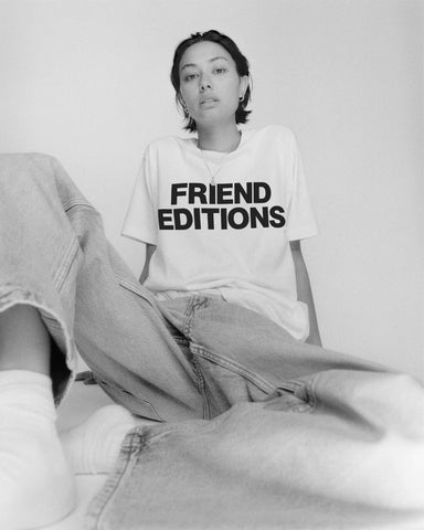 FE Monogram Tee: Two Lines (White)