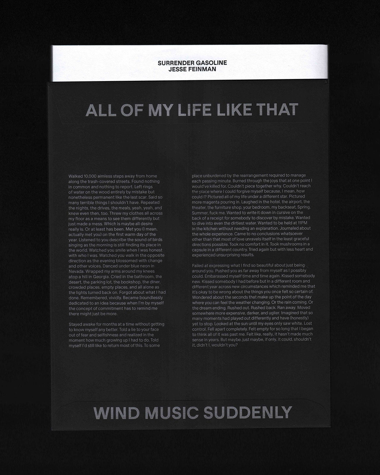 Surrender Gasoline: Jesse Feinman