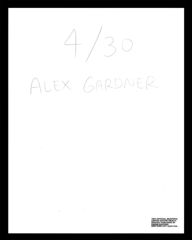 We All Exist Right Now (book and print): Alex Gardner